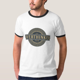 Overthinker Club Vintage Typografie T-shirt