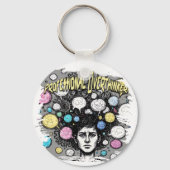 overthinker funny design sleutelhanger (Voorkant)