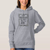 Overthinker Not Stupid Bold Motivational B.FRIDAY Hoodie (Voorkant)