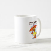 Overthinker Pro Duck Mug – Funny Mental Health Hum Koffiemok (Voorkant rechts)