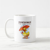 Overthinker Pro Duck Mug – Funny Mental Health Hum Koffiemok (Links)
