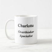Overthinker Specialist Wit Koffiemok (Links)