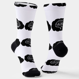 Overthinking Brain Cartoon Mental Health Art Sokken