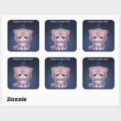 Overthinking Cat Sticker – Cute Mood (Vel)