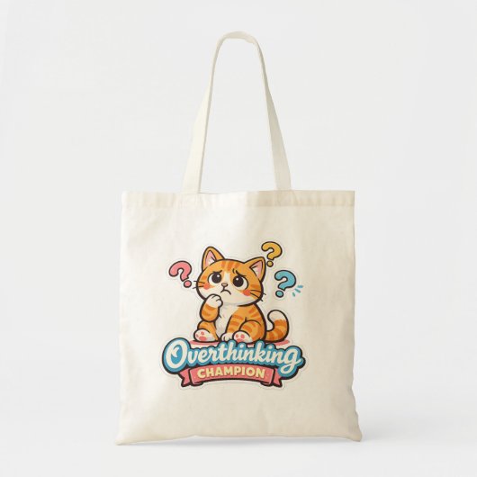 Overthinking Champions Tote Bag (Voorkant)