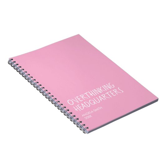 Overthinking Headquarters – Funny Overthinker Note Notitieboek (Rechterzijde)