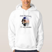 Overthinking Is My Cardio | Chaos and chill vibes Hoodie (Voorkant)