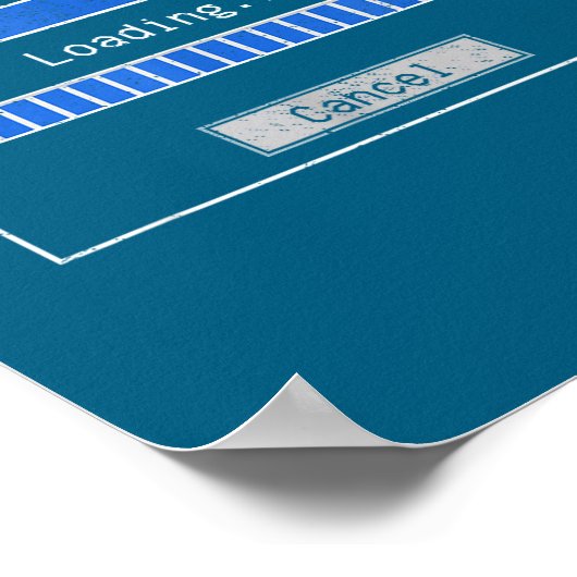 Overthinking Loading Funny Tech Humor Quote Poster (Hoek)