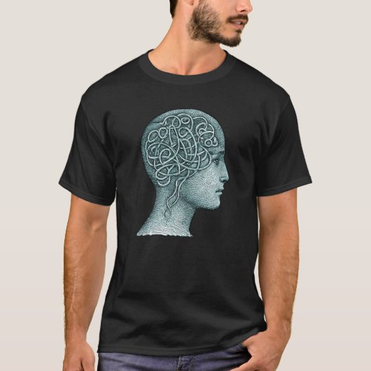 Overthinking Mind Symbol for T-Shirts • Modern Men (Voorkant)