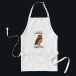Overthinking Night Owl Funny Standaard Schort<br><div class="desc">Overthinking Night Owl Funny Adult Apron originally designed by Nisha Prabhu. Cook, bake, or craft with a smile wearing our Overthinking Night Owl funny adult apron! Featuring a witty owl lost in thought, this apron is perfect for anyone who loves to spend late nights in the kitchen or workshop—overanalyzing every...</div>