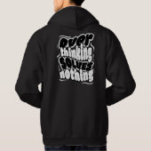 Overthinking Solves Nothing Quote Hoodie (Achterkant)