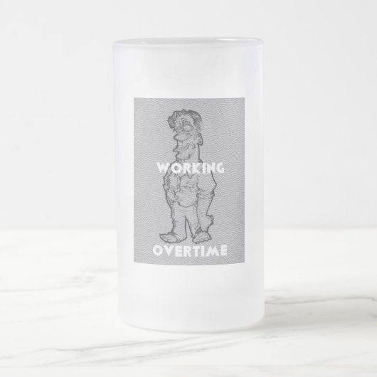 Overtime Home Drinkware Barware Frosted Beer Glass Matglas Bierpul (Center)