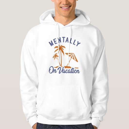 Overtollig op vakantie hoodie (Voorkant)