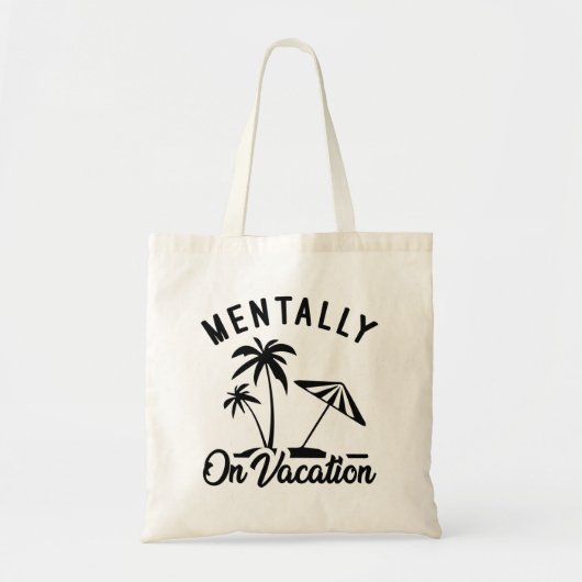 Overtollig op vakantie tote bag (Voorkant)