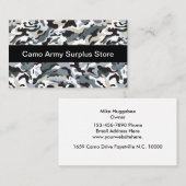 Overtollige winkel visitekaartje (Voorkant / Achterkant)