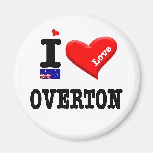 OVERTON - I Love Magneet (Voorkant)
