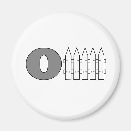 Overtreding (van hek) magneet (Voorkant)