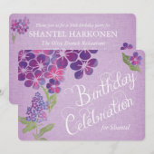Overtredingen op Aangepaste dag van Lavender Linen Kaart (Voorkant / Achterkant)