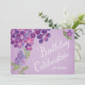 Overtredingen op Aangepaste dag van Lavender Linen Kaart (Staand voorkant)