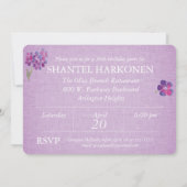 Overtredingen op Aangepaste dag van Lavender Linen Kaart (Achterkant)