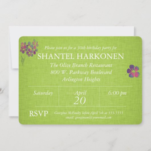 Overtredingen op groene linen Aangepaste dag uitno Kaart (Achterkant)