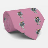 Overtreed de Donkey in Pet met bloemen Stropdas (Opgerold)