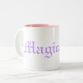 Overtreed de Unicorn-Mok Tweekleurige Koffiemok (Voorkant links)