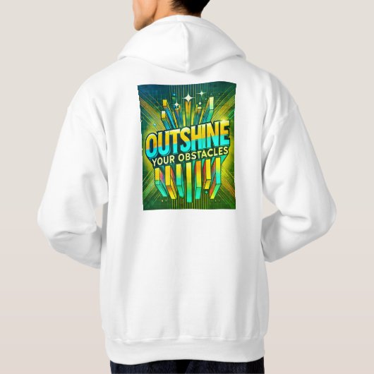 Overtref je obstakels hoodie (Achterkant)