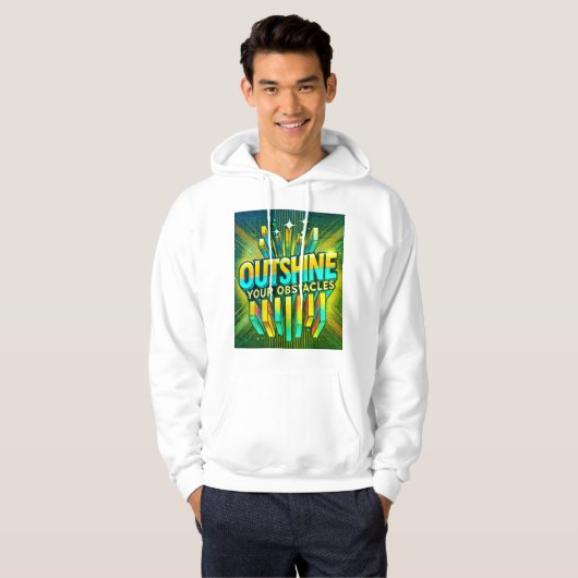 Overtref je obstakels hoodie (Voorkant volledig)