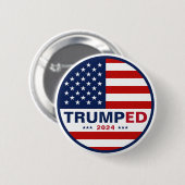 Overtroefd presidentsverkiezingen van 2024 Amerika Ronde Button 5,7 Cm (Voorkant /achterkant)