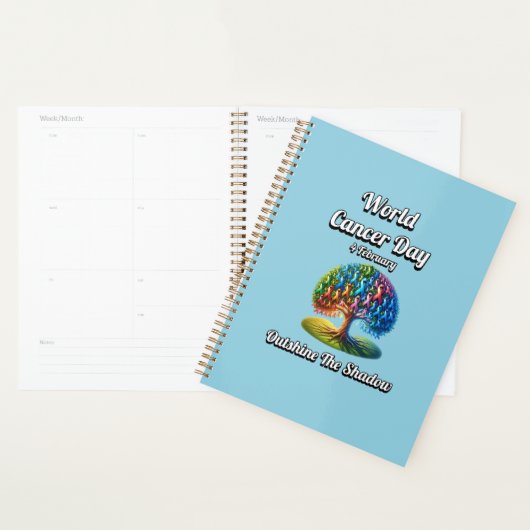 Overtrof de schaduw. Wereldkankerdag Planner (Display)