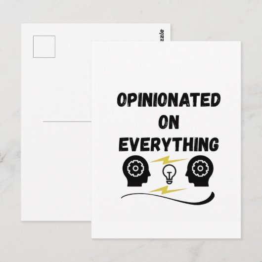 Overtuigd van alles briefkaart (Voorkant / Achterkant)