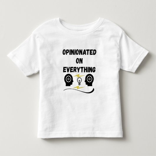 Overtuigd van alles kinder shirts (Voorkant)