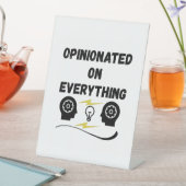 Overtuigd van alles reclamebord met voetstuk (Insitu)