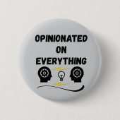 Overtuigd van alles ronde button 5,7 cm (Voorkant)