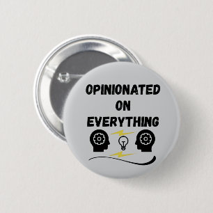 Overtuigd van alles ronde button 5,7 cm
