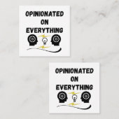 Overtuigd van alles vierkante visitekaartje (Voorkant / Achterkant)