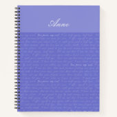 Overtuiging doordringt mijn ziel gepersonaliseerd notitieboek (Voorkant)