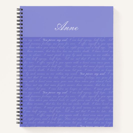 Overtuiging doordringt mijn ziel gepersonaliseerd notitieboek (Voorkant)