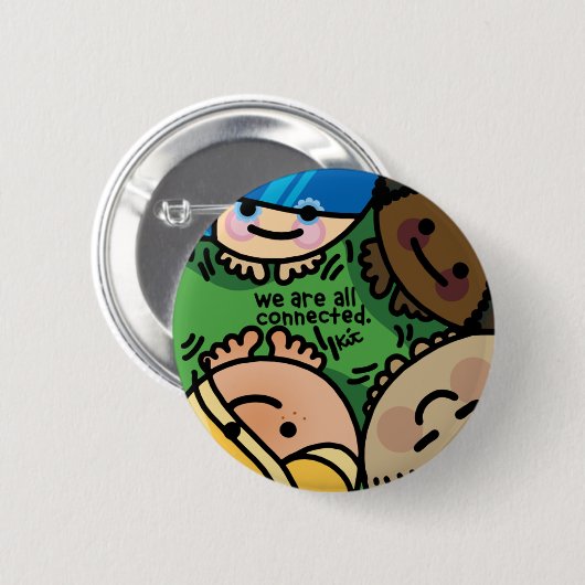 overtuiging. ronde button 5,7 cm (Voorkant /achterkant)