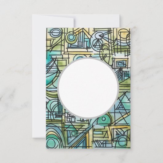 Overture-Modern Bauhaus Geometrische kunst Kaart (Voorkant)