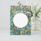 Overture-Modern Bauhaus Geometrische kunst Kaart (Staand voorkant)