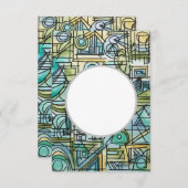 Overture-Modern Bauhaus Geometrische kunst Kaart (Voorkant / Achterkant)