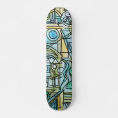 Overture-Modern Bauhaus Geometrische kunst Persoonlijk Skateboard (Voorkant)