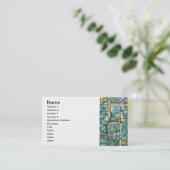 Overture-Modern Bauhaus Geometrische kunst Visitekaartje (Staand voorkant)