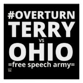 "OVERTURN TERRY vs OHIO" Perfect Poster (Voorkant)
