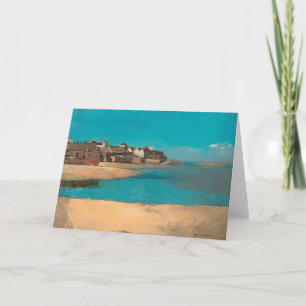 Overval door het Zee in Bretagne door Odilon Redon Kaart