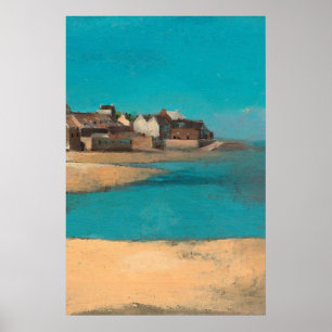 Overval door het Zee in Bretagne door Odilon Redon Poster