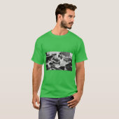 Overval op het dode bankfiliaal retro t-shirt (Voorkant volledig)
