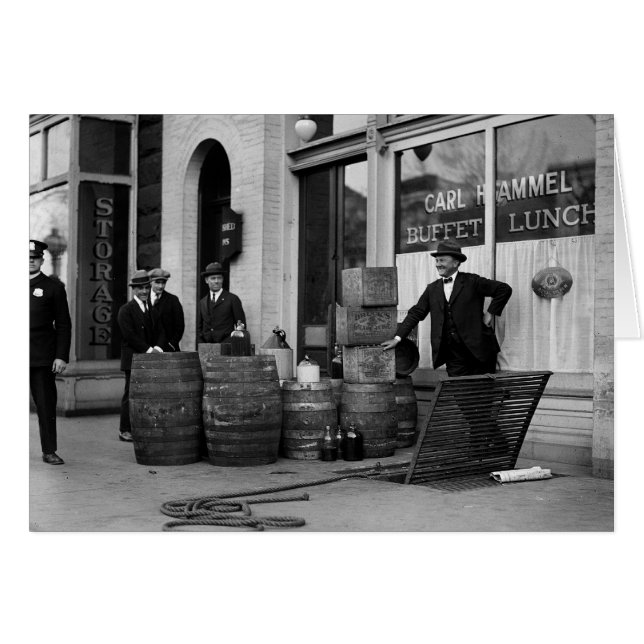 Overval op illegale drank, 1923 (Voorkant Horizontaal)